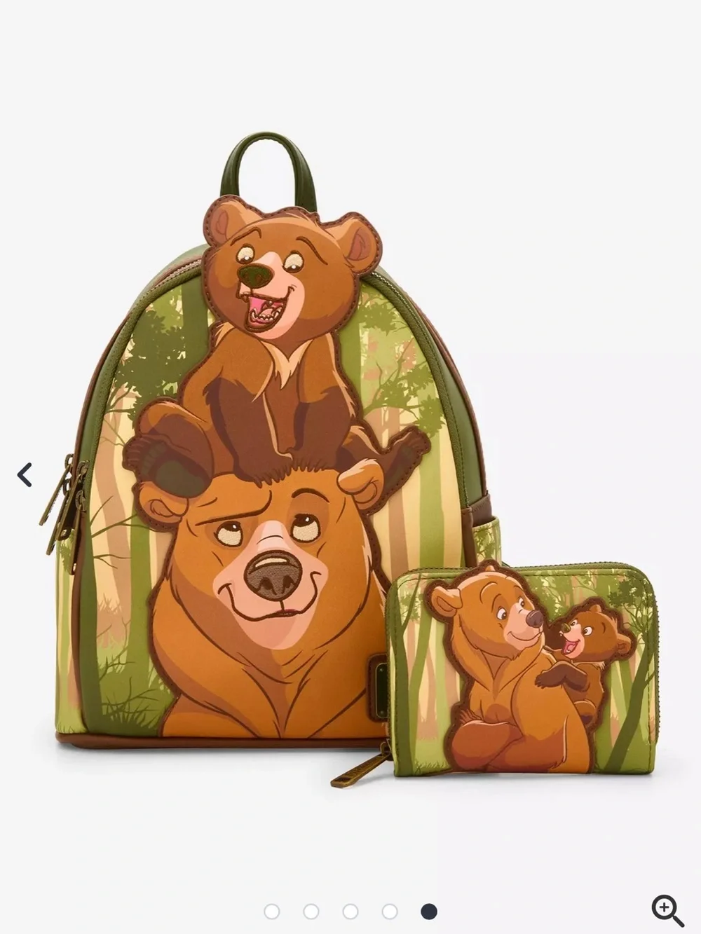 Loungefly Disney Brother Bear Koda & Kenai Small Zip Wallet